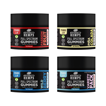Naturally Hemps D9 Gummies, 10pk/75mg*