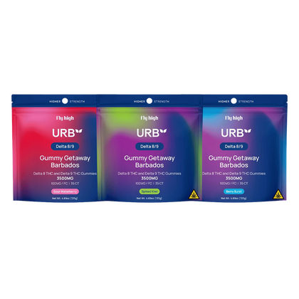 Urb Gummy Getaway Barbados Gummies, 3500mg