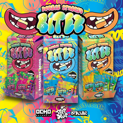 Bitez Double Stacked Gummies, 2pk/2000mg