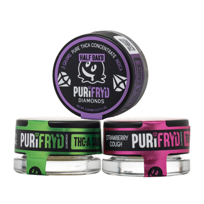 Half Bak'd Purifry'd THC-A Diamonds, 2g