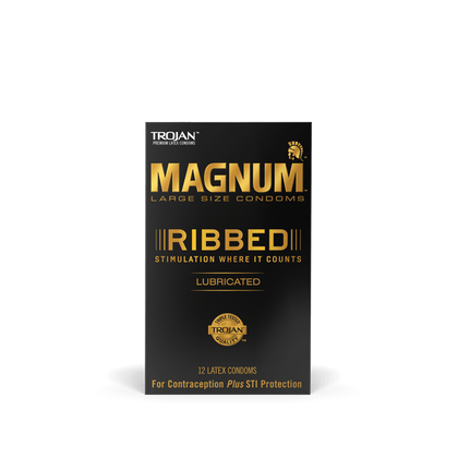 Magnum Ribbed Condoms