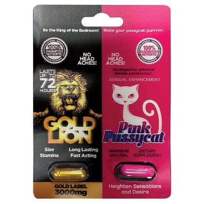 Gold Lion x Pink Pussycat His & Hers Capsule Combo Pack, 2pk