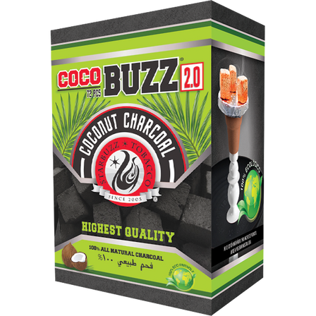Coco Lux Hookah Charcoal, 25mm