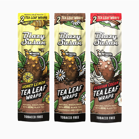 Blazy Susan Tea Leaf Wraps, 2pk