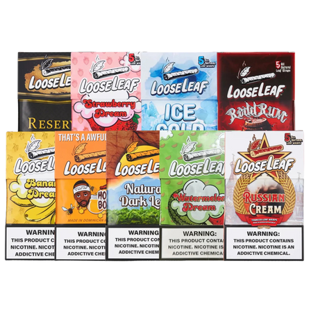 LooseLeaf Tobacco Wraps, 5pk