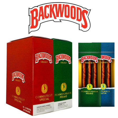 Backwoods Select Cigars, 3pk
