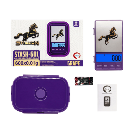 Stallion Stash-601 Retractable Bowl Scale (600g x 0.01g)