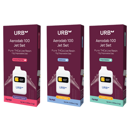 Urb Aerodab 100 Jet Set Disposable, 1.5g