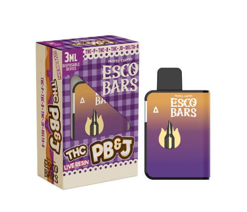 Esco Bars THC-A Live Resin PB&J Disposable, 3g*