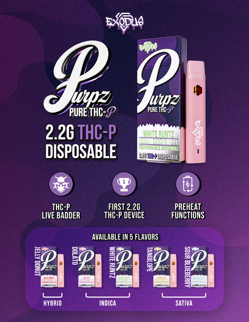 Exodus Purpz THC-P Disposable, 2.2g*