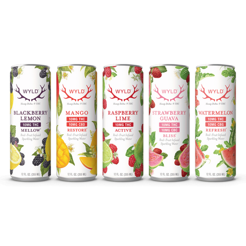 Wyld D9 Infused Sparkling Water, 10mg