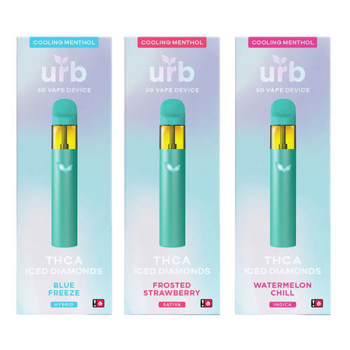 Urb THC-A Iced Diamonds Disposable, 3g