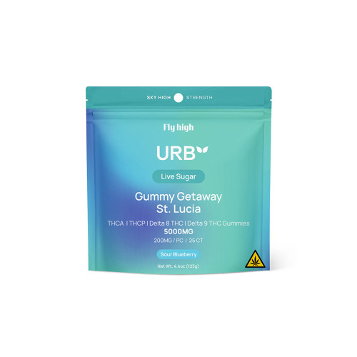 Urb Gummy Getaway St. Lucia Gummies, 5000mg