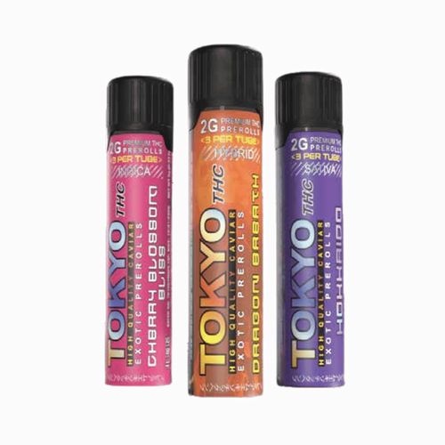 Tokyo THC-A Pre-Rolls Jar, 3pk