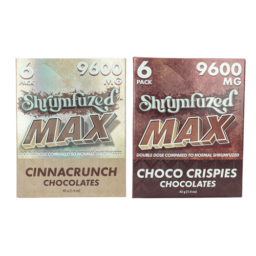 Shrumfuzed Max Chocolates, 6pk/9600mg