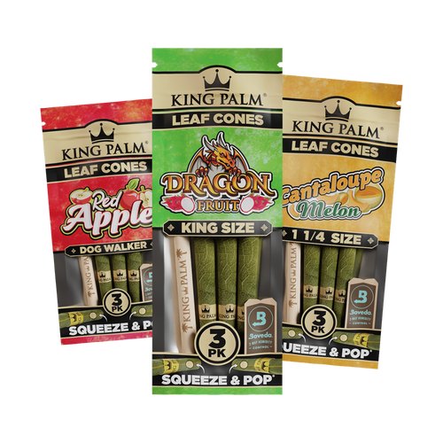 King Palm Leaf Cones, 3pk*