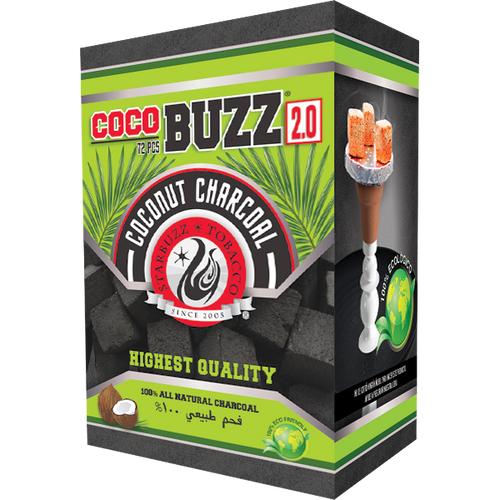 Coco Lux Hookah Charcoal, 25mm