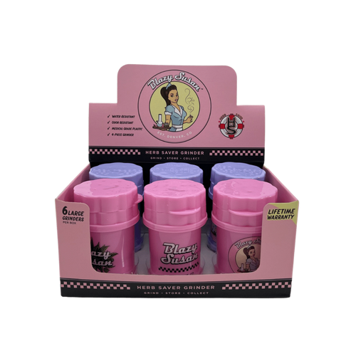 Blazy Susan X Herb Saver 4-Piece Large Grinder - Assorted Colors*