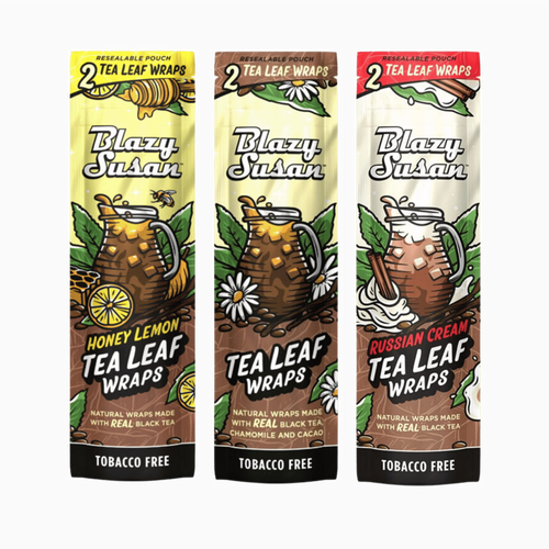 Blazy Susan Tea Leaf Wraps, 2pk
