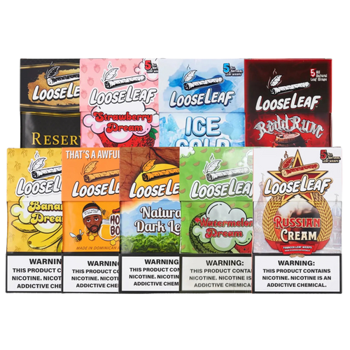 LooseLeaf Tobacco Wraps, 5pk
