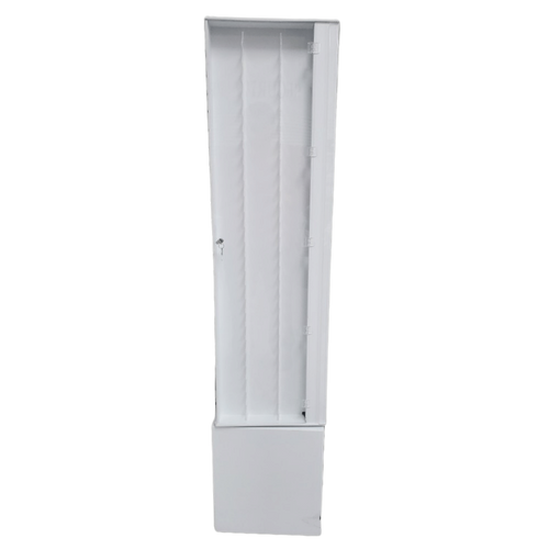 Knife Floor Display, 4-Sided Holds 104 Knives, With LED & Storage