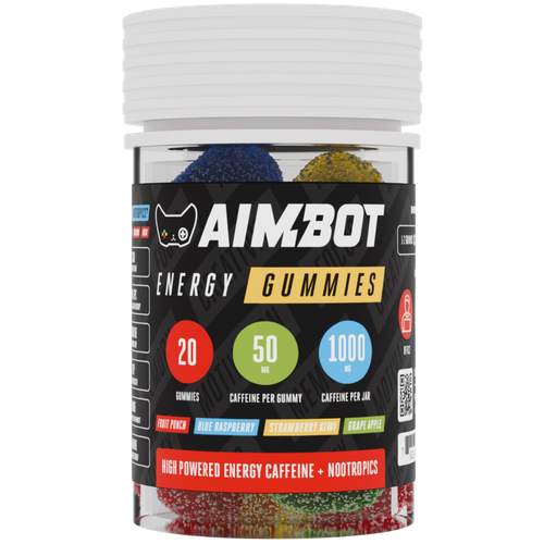 Aimbot Energy Gummies Jar, 20pk/1000mg