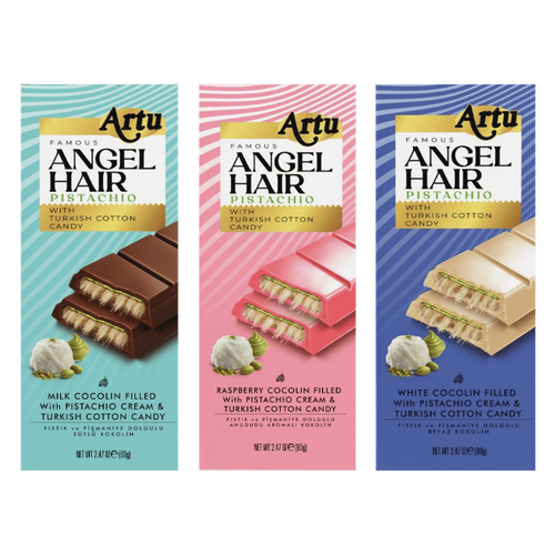 Artu Angel Hair Dubai Chocolate Bar, 80g