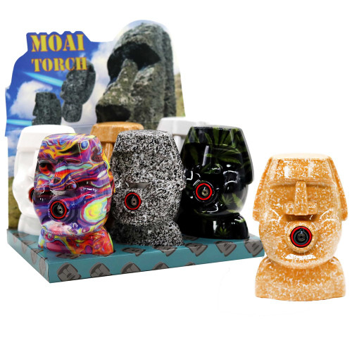 Techno Moai Head Torch Lighter