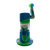 Silicone Cylinder Water Pipe with Glass Chamber and Angle Mouthpiece