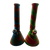 Silicone Beaker Water Pipe with Wood Texture