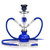 Zebra Smoke Omar 11 Inch Double Hose Hookah