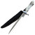 Defender Xtreme 12.5" Crystal Handle Stainless Steel Hunting Knife With Leather Sheath