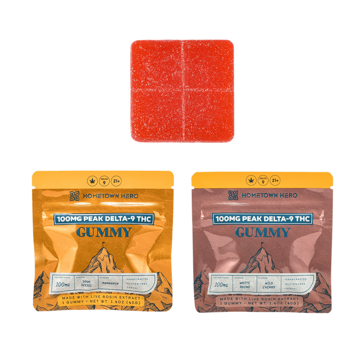 Hometown Hero Peak D9 Gummy, 100mg*