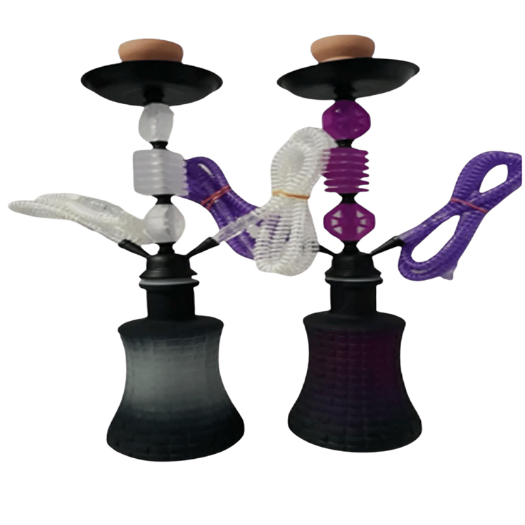 Zebra Smoke Andrew 21.5 Inch Double Hose Hookah