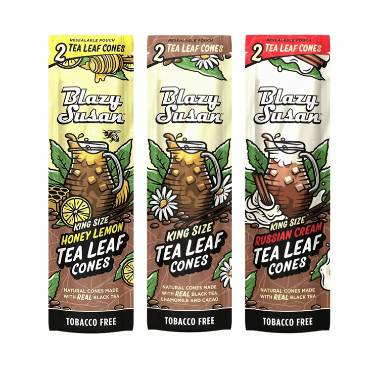Blazy Susan King Size Tea Leaf Cones, 2pk