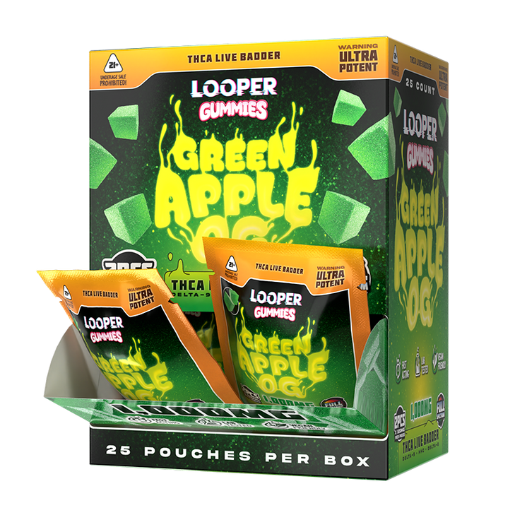 Looper THC-A Live Badder Gummies, 2pk/1000mg