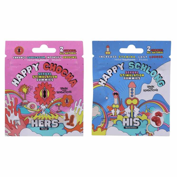 Doc Johnson Happy Sexual Stimulation Gummies, 2pk