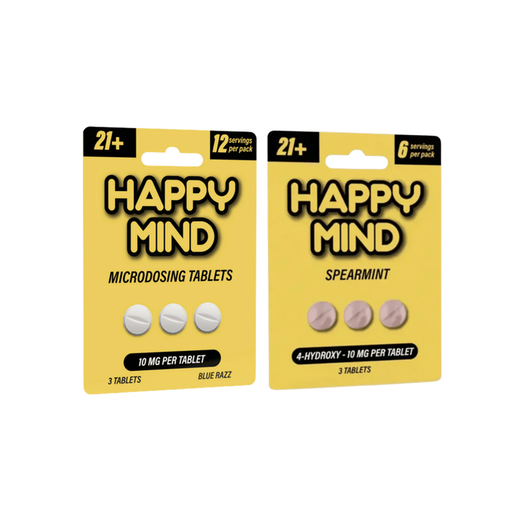 Happy Mind Microdosing Tablets, 3pk/30mg