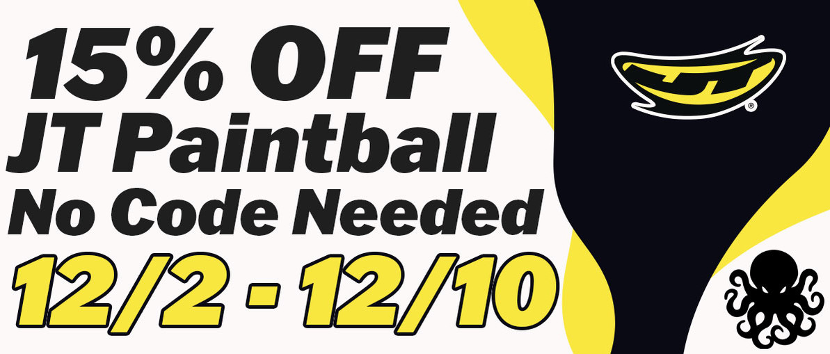 JT Paintball | 15% off | No Code Needed