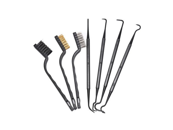 ACM Armiyo 4pcs Set Double Ended Nylon Pick & Cleaning brush Set