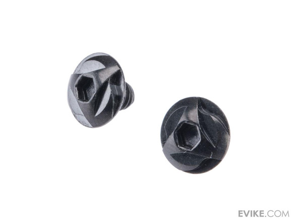 CowCow Technology Stainless Steel Custom Grip Screw Set for TM Hi-CAPA Airsoft GBB Pistols (Color: Black)