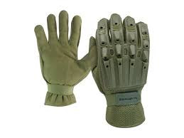USED Valken Full Finger Tactical Glove Olive Small