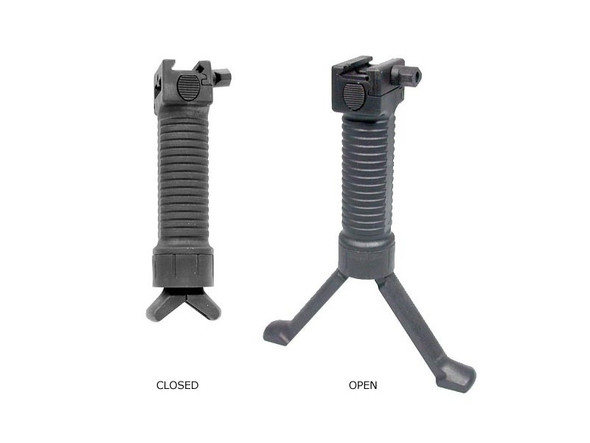 ACM Action Bipod Handle / Foregrip Weaver Mount Black