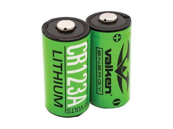 VALKEN CR123 Lithium Battery 2PKG
