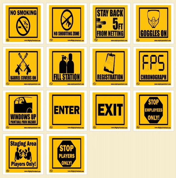 Paintball Safety Poster - Barrel Plug Required