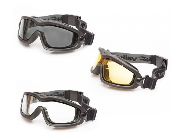 Valken V-Tac Sierra Tactical Goggles - Smoke-Yellow-Clear