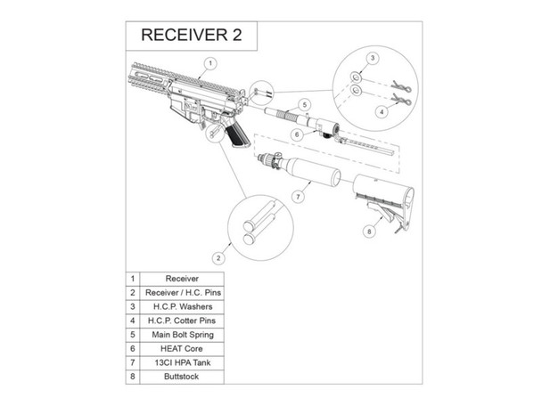 Valken M17 HCP Washer/Cotter Pin Kit
