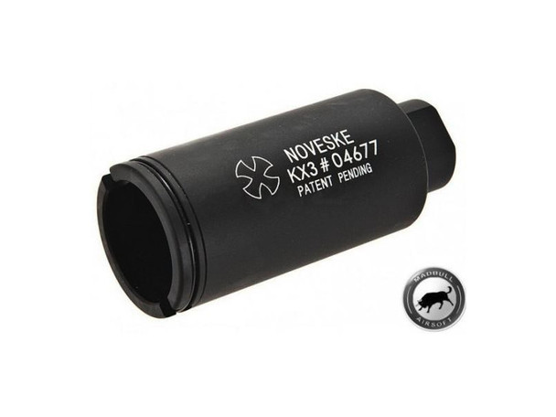 Madbull Noveske KX3 Adjustable Sound Amplifier Flashhider (Color: Black / 14mm Positive)