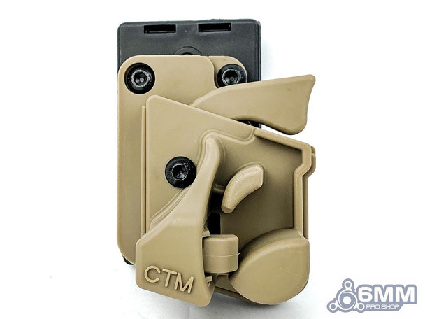 6mmProShop CTM Speed Draw Holster for Action Army AAP-01 Gas Airsoft Pistol (Color: Tan)