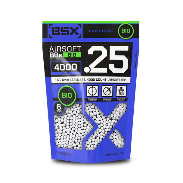 BSX | BBs 0.25g 1KG | White | BIO